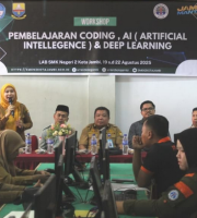 Dosen Pendidikan Matematika UNAJA sebagai narasumber dalam Workshop "Pembelajaran Coding, AI &amp; Deep Learning" di SMK Negeri 2 Kota Jambi
